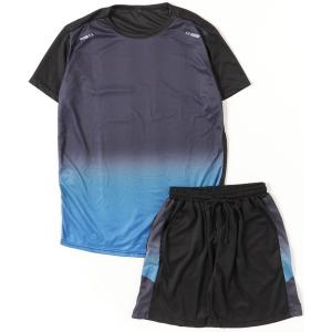 tシャツ 速乾 接触冷感 吸水速乾 ドライメッシュ グラデーションカラー 半袖Tシャツ ハーフパンツ Dry wear メンズ