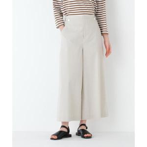 ワイドパンツ パンツ 「ウォッシャブル/4サイズ展開」マリンディテールガウチョパンツ レディース