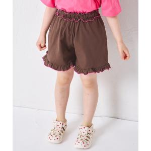 パンツ 「綿100%」ガールズ フリルメロー 配色 ショートパンツ キッズ 子供服 女の子｜ZOZOTOWN Yahoo!店