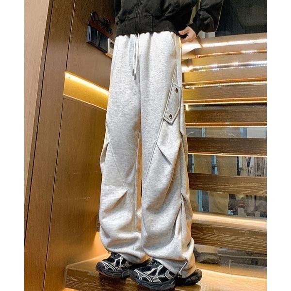 スウェットパンツ ジャージ ワイドレッグスウェットパンツ メンズ レディース