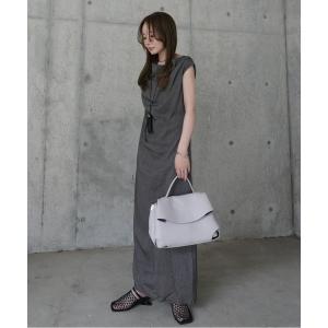 ワンピース drape neck sleeveless long dress /ドレープネックノースリーブロングワンピース