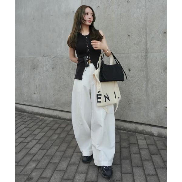 ワイドパンツ パンツ cotton seam buggy curve pants /コットンシームバ...