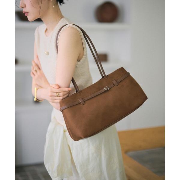 ショルダーバッグ バッグ suede touch belted shoulder bag /スエード...