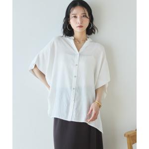 ブラウス シャツ 「名品」ウォッシャブルリネンライクスキッパープルオーバー レディース