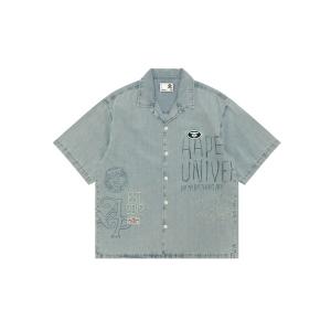 A BATHING APE（アベイシングエイプ） シャツ ONE POINT STRIPE BD