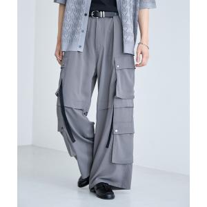 カーゴパンツ Design Cargo Wide Straight Pants / PEカーゴワイドストレートパンツ メンズ レディース