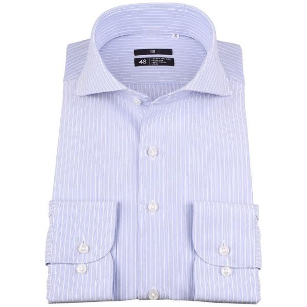 フォーマル シャツ 「スーパーノンアイロン・ストレッチ・速乾」「長袖」「BLACK LINE」クレリ...