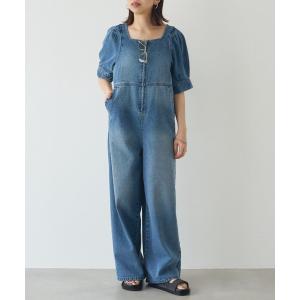 オールインワン 「PUFRILL/パフリル」デニムパフオールインワン レディース