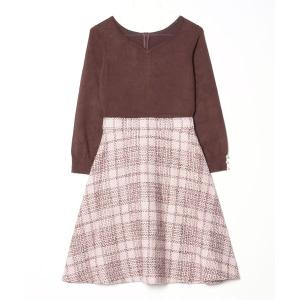 「LAISSE PASSE」 ドッキングワンピース MEDIUM ピンク レディース