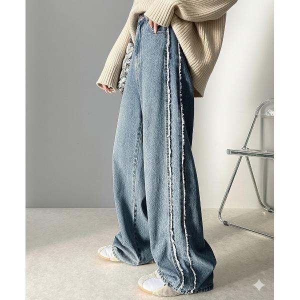 「Java」 デニムパンツ MEDIUM ブルー レディース