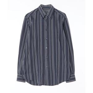 BURBERRY キッズ ストライプ柄 長袖シャツ BURBERRY（バーバリー） ストライプ柄長袖シャツ M ブラック メンズ