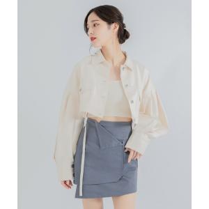 「qumerry.」 デニムジャケット FREE アイボリー レディース