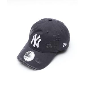 キャップ 帽子 WEGO/別注NEWERA 940 damage レディース メンズ