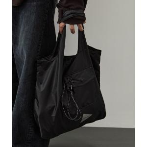 エコバッグ 「and wander/アンドワンダー」crispy rip grocery pocket bag