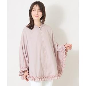 ポンチョ フリルポンチョ レディース