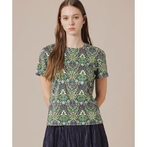 tシャツ ボタニカルウォールプリントTシャツ レディース