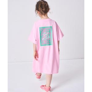 ワンピース 「綿100%」ガールズ バックプリン...の商品画像