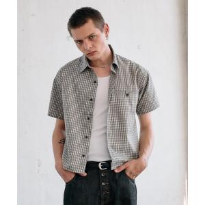 シャツ cropped box fit cheak shirt/ クロップドボックスフィットチェックシャツ メンズ レディース