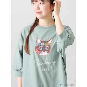tシャツ 「miyuki matsuo×Samansa Mos2」別布切替T レディース