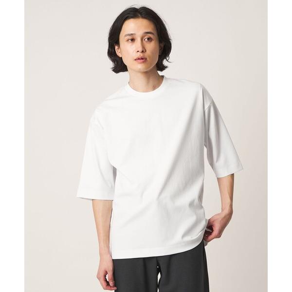 tシャツ クリア ポンチ リラックス 5分袖 カットソー-接触冷感-「A DAY IN THE LI...