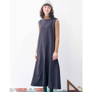 「シロップ．」 ノースリーブワンピース MEDIUM グレー レディース