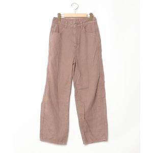 「GLOBAL WORK」 デニムパンツ M ブラウン レディース