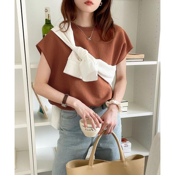 「Java」 半袖ワンピース X-LARGE オレンジ レディース