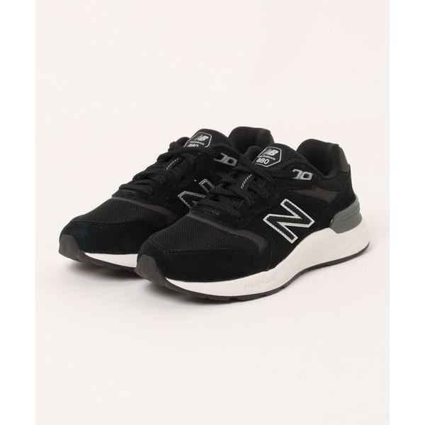 「New Balance」 ローカットスニーカー 24.0cm ブラック レディース
