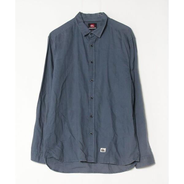「Quiksilver」 長袖シャツ L ブルー メンズ