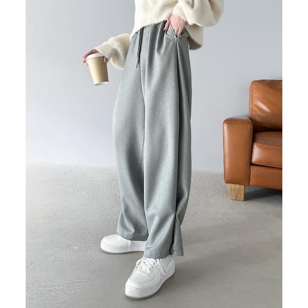 「Java」 イージーパンツ LARGE グレー レディース