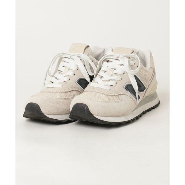「New Balance」 ローカットスニーカー 22.5cm ベージュ レディース