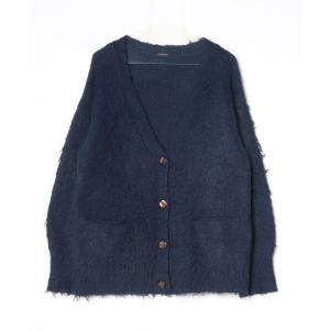 「JEANASIS」 ニットカーディガン FREE ブルー レディース