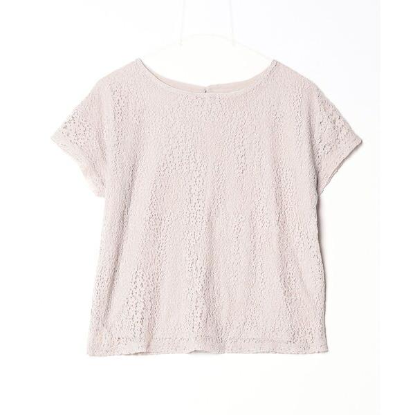 「NATURAL BEAUTY BASIC」 半袖カットソー MEDIUM ピンク レディース