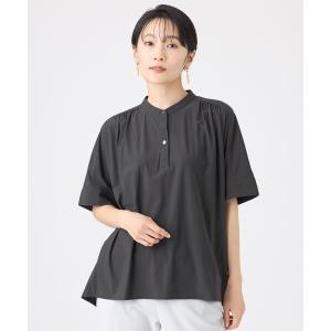 ブラウス シャツ 「接触冷感・マシンウォッシャブル」コンチェロプルオーバーブラウス レディース