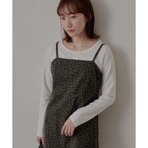 tシャツ 「mline」プレート ラウンドＴシャツ レディース