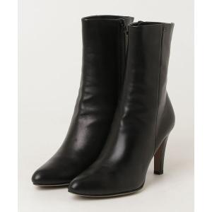 「LANVIN collection」 ショートブーツ 23.5cm ブラック レディース