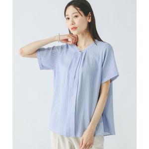 「GLOBAL WORK」 半袖ブラウス MED...の商品画像