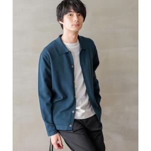「GLOBAL WORK」 カーディガン LARGE ブルー メンズ