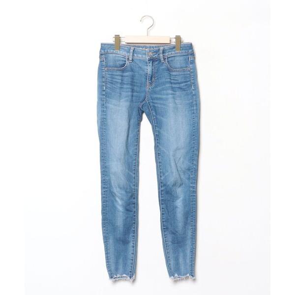 「American Eagle」 デニムパンツ 36 ブルー レディース