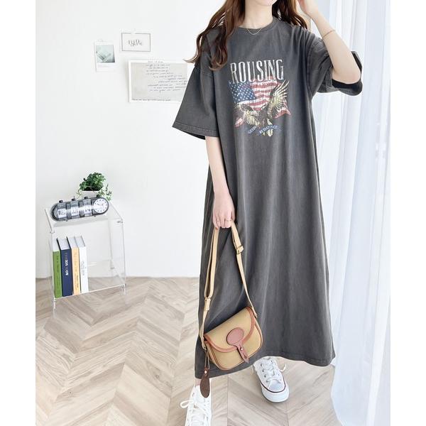 「Java」 Tシャツワンピース MEDIUM グレー レディース