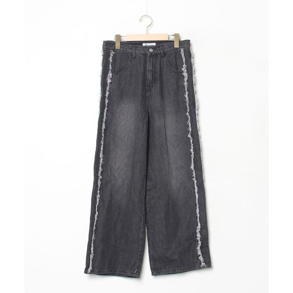 「Java」 デニムパンツ MEDIUM ブラック レディース