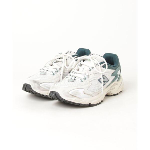 「New Balance」 ローカットスニーカー 24.5cm グリーン レディース