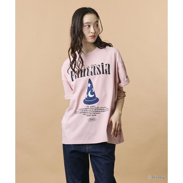 tシャツ 限定展開/DISNEY ディズニー/別注 ビッグシルエット フロントプリント クルーネック...