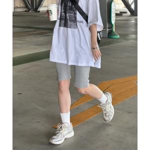 ハーフパンツ パンツ 短パン 「ISOOK / アイスー」バイカーパンツ / リブレギンス レギンスパンツ スパッツ リブパンツ レイヤードパンツ カプリパンツ ZO…