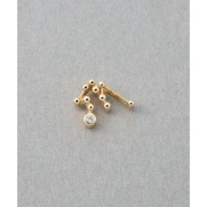 ete（エテ） ピアス K18YG フルール ダイヤモンド ピアス（誕生石 4月
