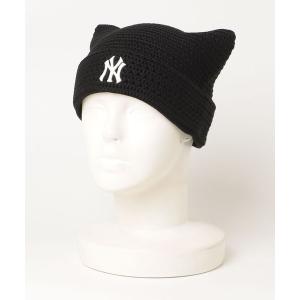 ニット帽 ニットキャップ 「MLB KOREA/エムエルビーコリア」サマー クロシェ ミャオン ビーニー ボストン・レッドソックス レディース メンズ