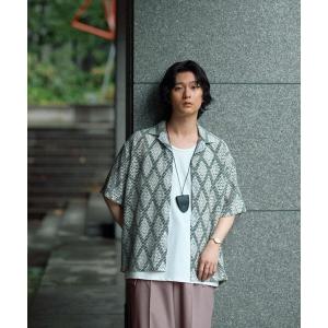 シャツ 半袖 ダイヤレース オープンカラーシャツ メンズ｜ZOZOTOWN Yahoo!店