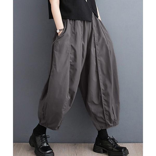 ワイドパンツ パンツ ディープタックバルーンパンツ レディース