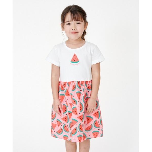 ワンピース フルーツ切替ワンピース キッズ 子供服 女の子