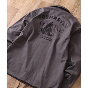 ナイロンジャケット 「COBMASTER」 オーバーサイズ バックデザイン プリントコーチジャケット メンズ レディース